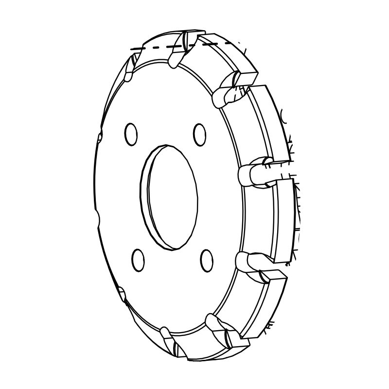 RAD-BD0134 - Brake Disc Bell, SR10, 300mm Brakes