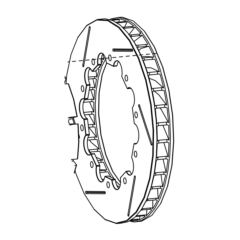 RAD-BD0139 - Rotor, Brake, LH Floating, Radical SR10, 315mm