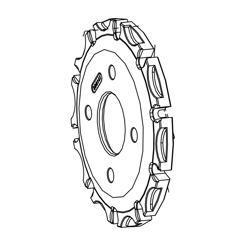 RAD-BD0141 - Hat, Rotor, Floating, 315mm, Radical SR10
