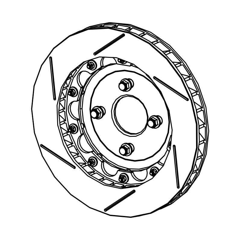 RAD-BD0142 - Disc Assembly, Pair, 315x35, SR10 Radical