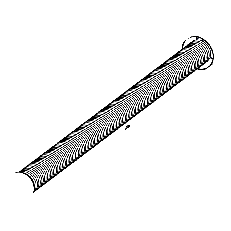 BE0050 - Brake Duct Hose Black