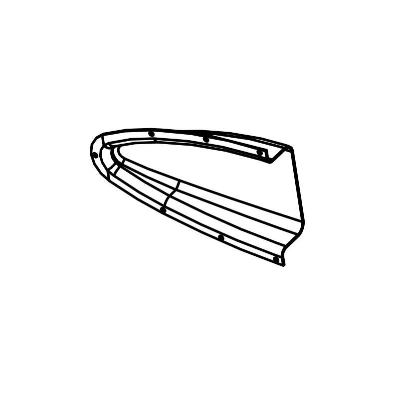 RAD-BE0065/C1 - Rear Brake Intake, Inner RH, Carbon, Radical