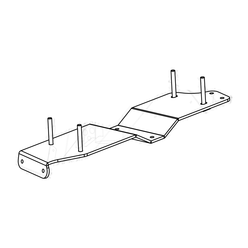 CS0131 - SR3 Ballast Weight Base Plate Assembly RH CHD