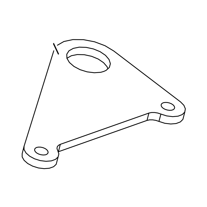 RAD-CW0057 - Rear Frame Silencer Bracket, SR10