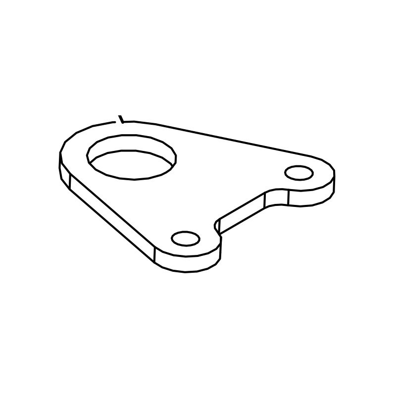 CW0058 - Rear Frame Silencer Bracket (Quiet)