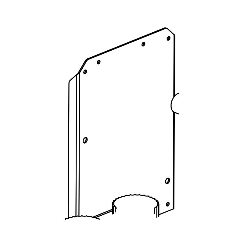ET0073 - Throttle Pot Mtg Plate LHD