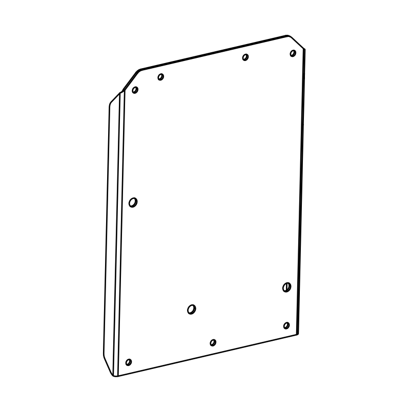 ET0074 - Throttle Pot Mtg Plate RHD