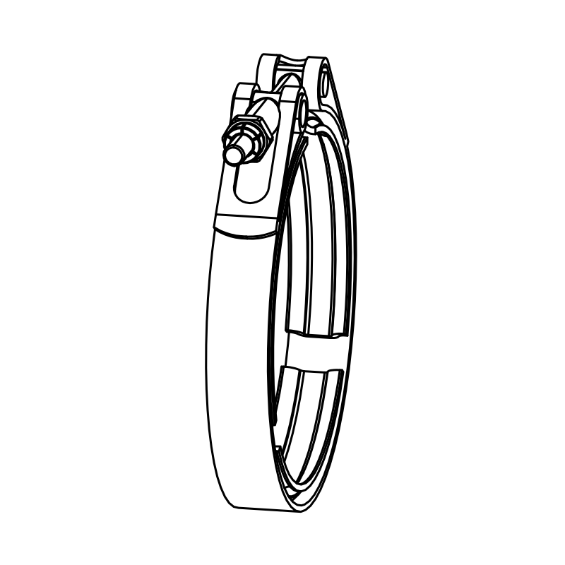US-RAD-EX0375 - SR10 Turbo Inlet V-Band Clamp