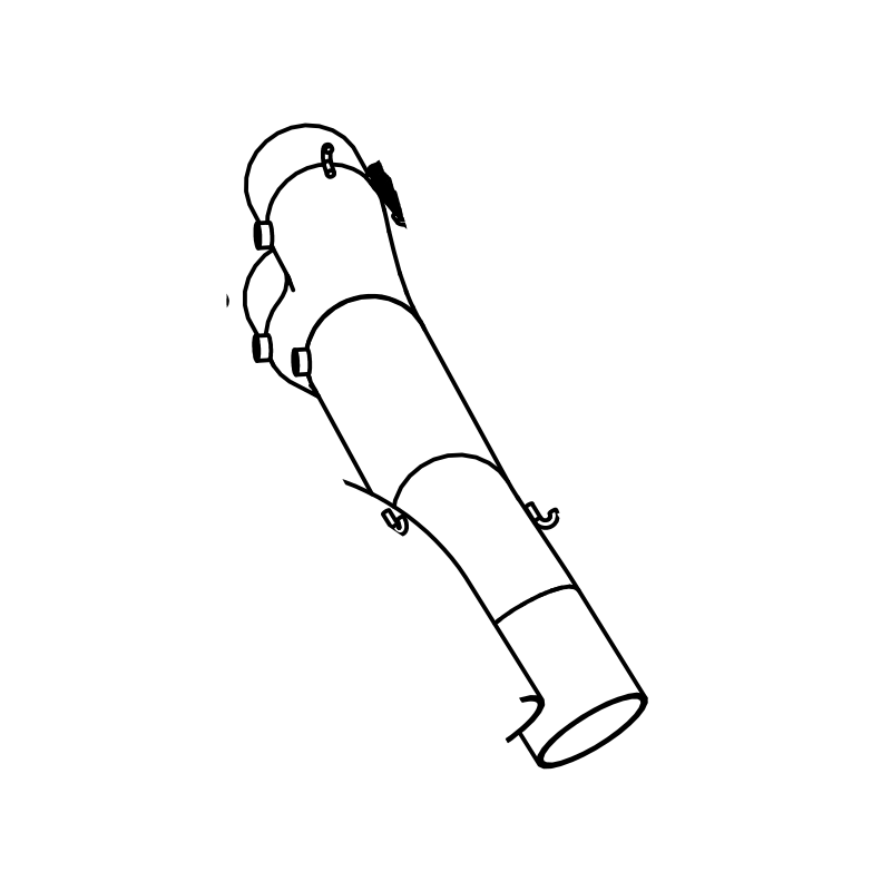 EX0387 - SR3 Exhaust Secondary Assembly RH