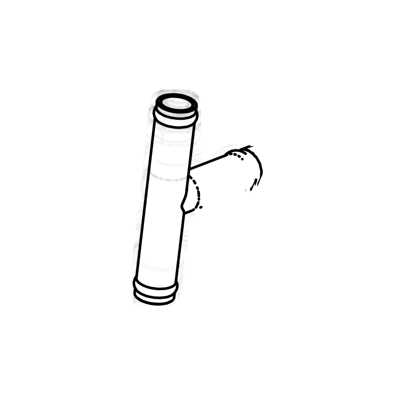 FD0013 - SR3/SR8 Dry Break T Piece