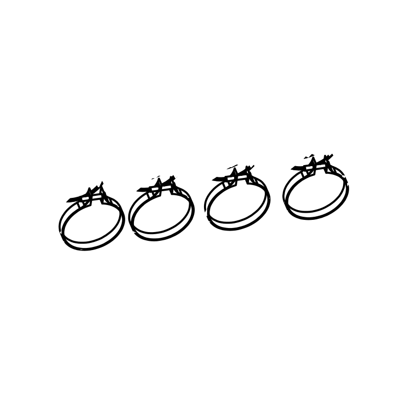 FI0192 - Throttle Body Rubber Lower Clamp