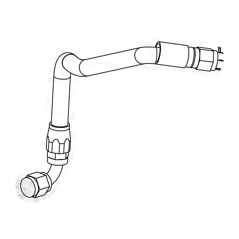 FL0125 - T-Piece to Regulator Assy Hose
