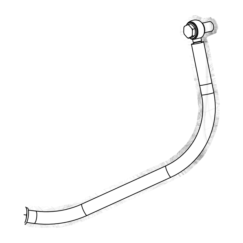 FL0128 - Secondary Rail to T-Piece Hose