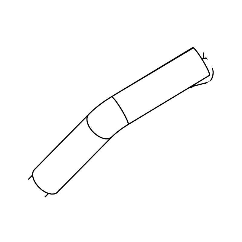 HH0019 - Hose 25mm 45 Deg