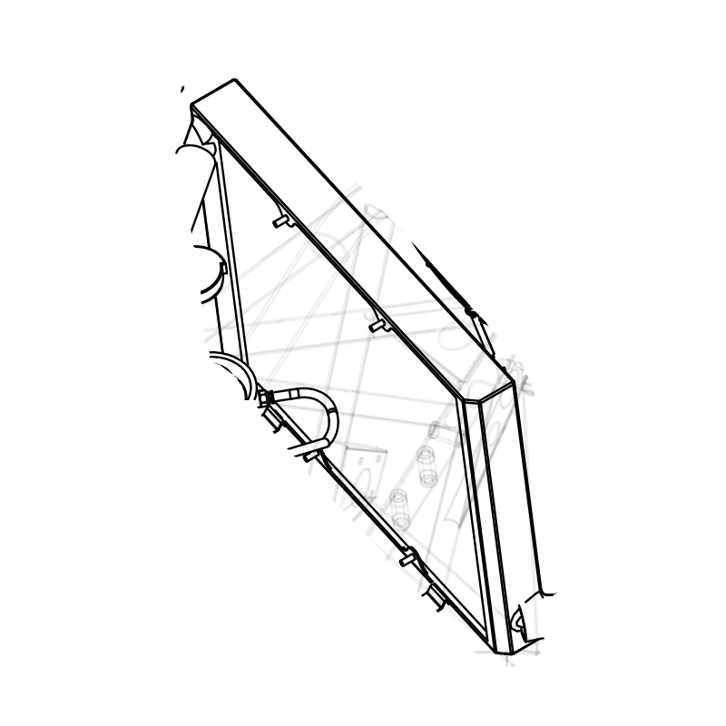 RAD-HR0079 - Radiator, LH Sidepod, SR 10