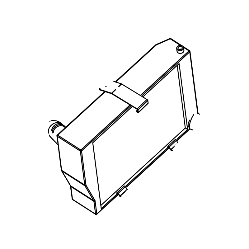 RAD-HR0085 - Front Radiator, LH, SR10