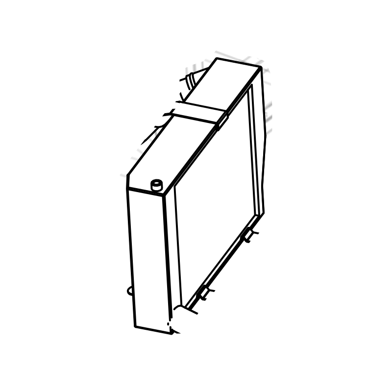 RAD-HR0086 - Front Radiator, RH, SR10