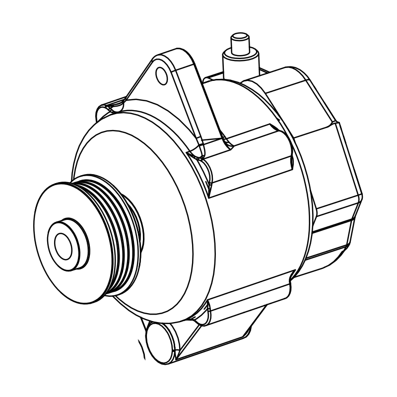 RAD-LB0162 - Alternator, Upgraded, SR10