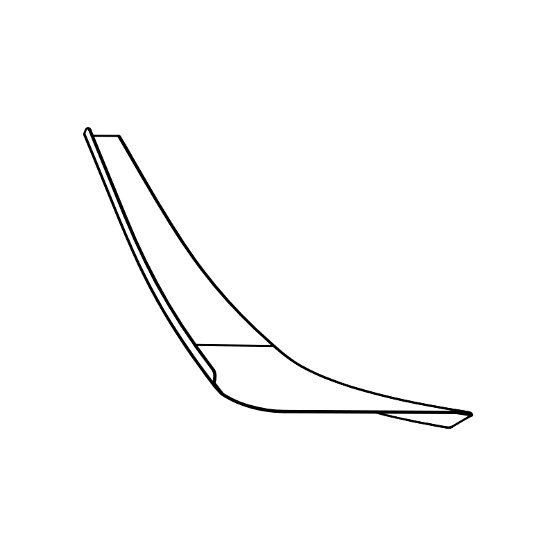 RAD-MA0101/C1 - Dive Plane, Lower, LH, Carbon Fiber, Radical SR10