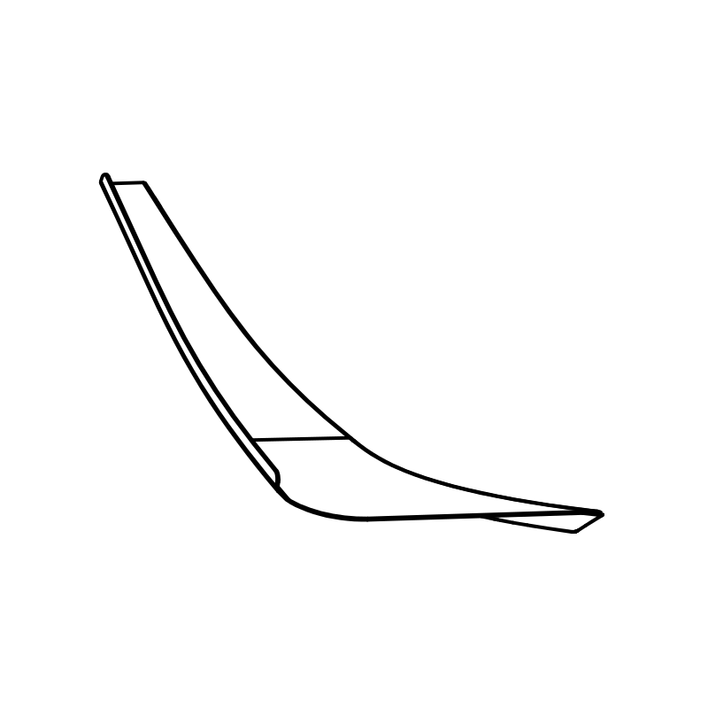 RAD-MA0102/C1 - Dive Plane, Lower, RH, Carbon Fiber, Radical SR10