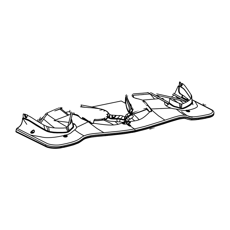 RAD-MD0058/G3 - Splitter, Front, Black, Radical SR10