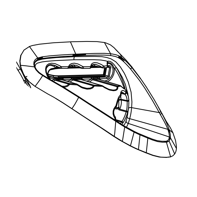 MH0068/G3 - SR3 Headlight Bucket 2023 RH Black V2