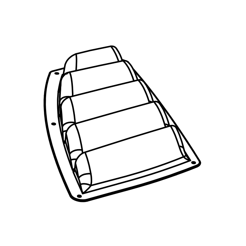 RAD-ML0050/C1 - Front Louvre LH, Carbon, Radical SR10