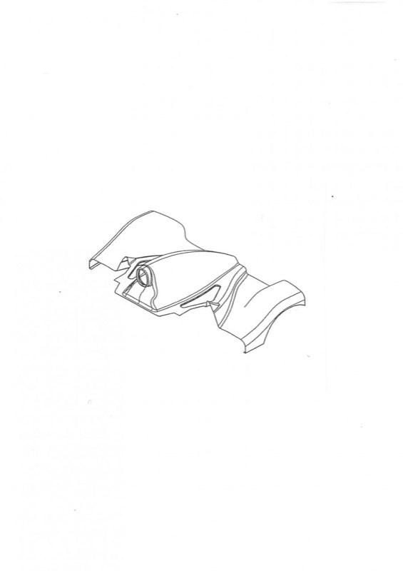 RAD-MR0073/G1 - Engine Cover, White, Radical SR3