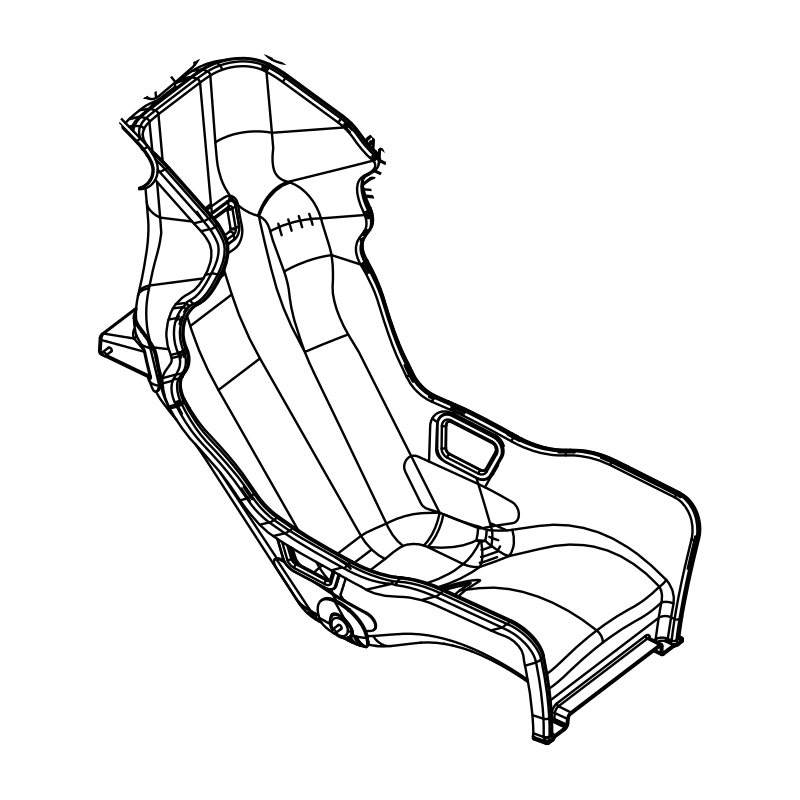 MS0091 - Carbon Single Seat - SR3/SR10