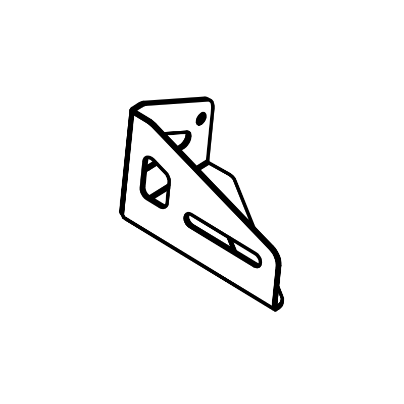 MS0106 - Upper RH Single Seat Bracket (LHD)