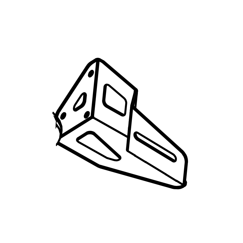 MS0107 - (SR3) Upper LH Single Seat Bracket (LHD)