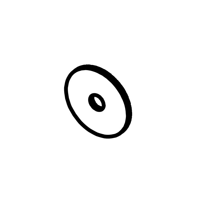 MS0116 - Carbon Single Seat Shoulder Bracket Washer