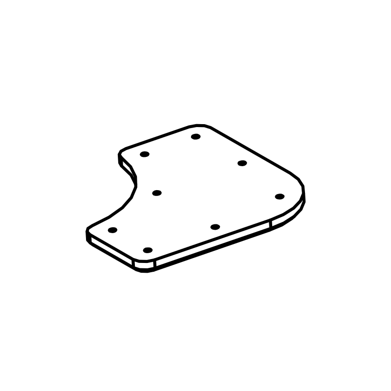 MU0004 - Fr Diffuser Corner Wear Pad