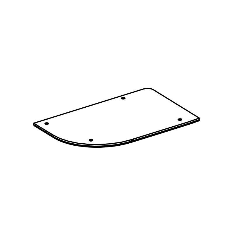 MU0106 - Carbon Fr Diffuser Corner Wear Pad RH