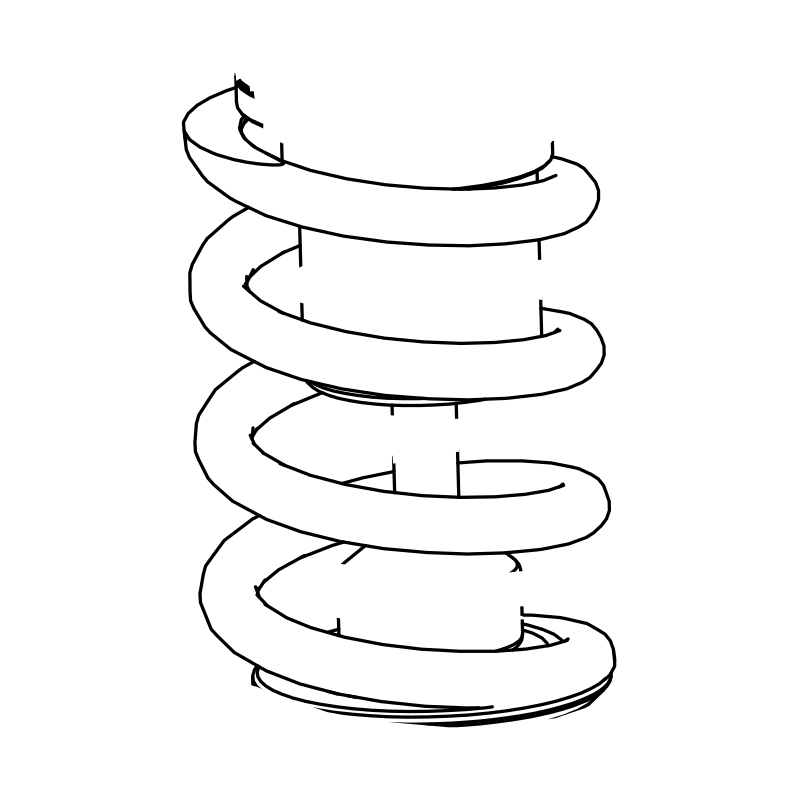 SS0027 - Suspension Spring 100mm/130kg