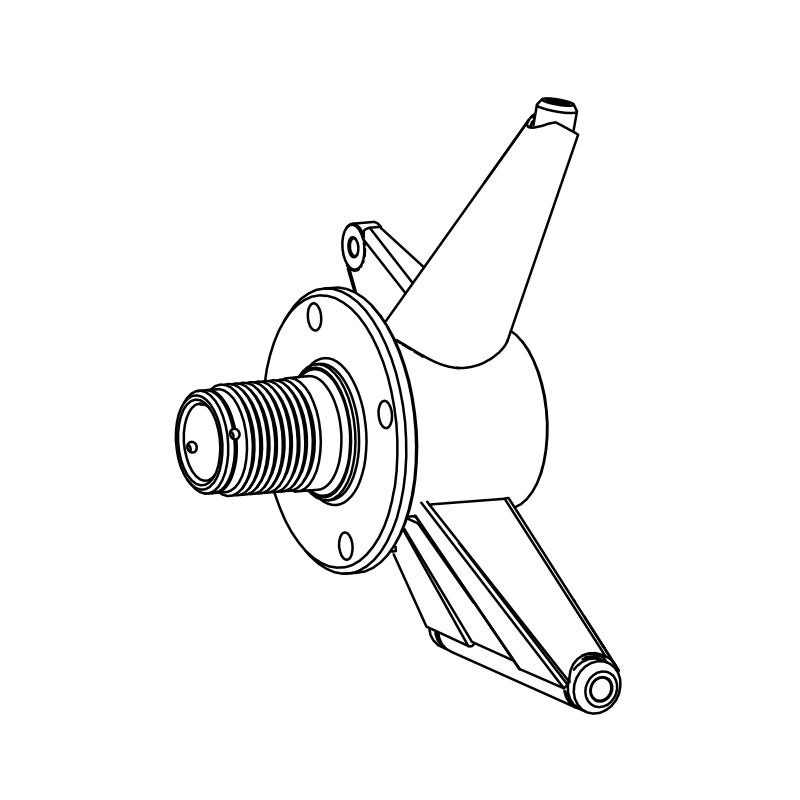 RAD-SU0040 - Upright, Fabricated, SR10 Rear LH