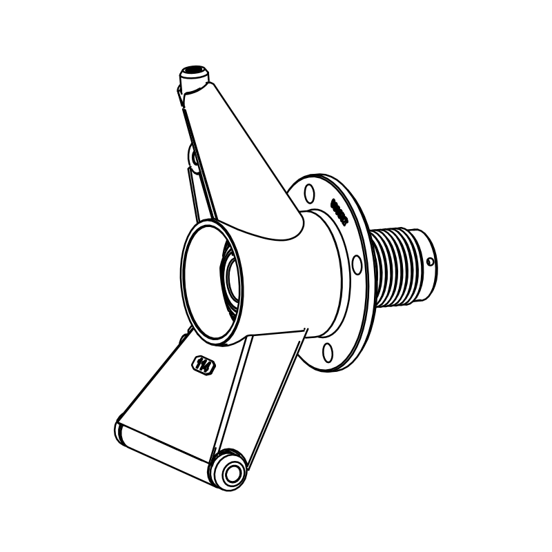 RAD-SU0041 - Upright, Fabricated, SR10 Rear RH