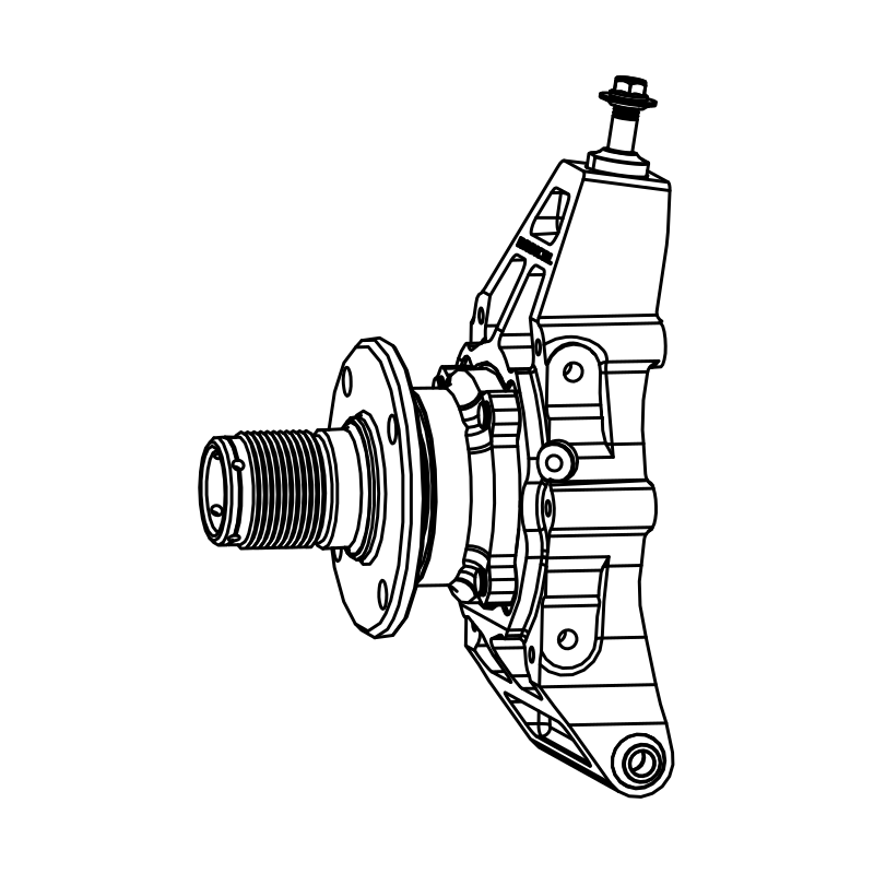 RAD-SU0198 - Billet Upright, Rear LH, SR3, Radical