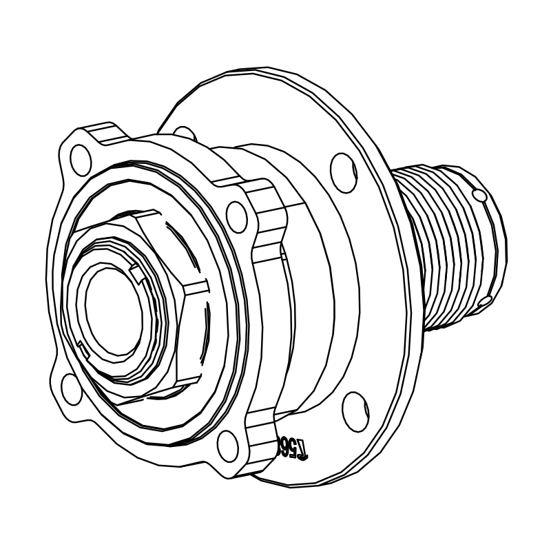 SU0203 - Rear RH Hub Assembly - SR3XX
