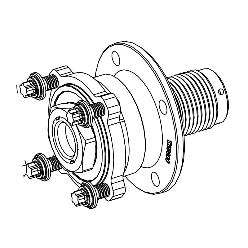 SU0205 - Hub Assembly Front RH - SR3