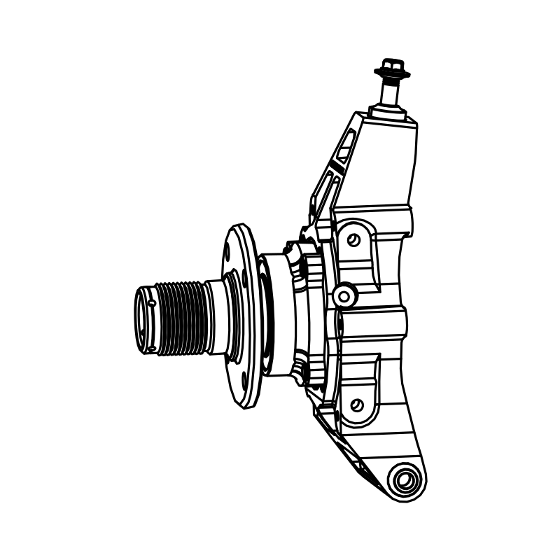 RAD-SU0244 - Cast Upright, Gen 2, Rear LH, SR3, Radical