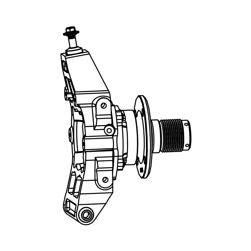 RAD-SU0245 - Cast Upright, Gen 2, Rear RH, SR3, Radical