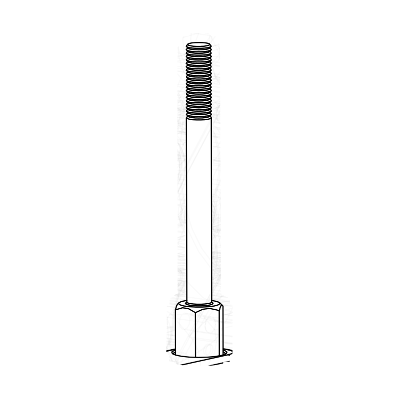 TP0013 - Long Engine Stud Blk