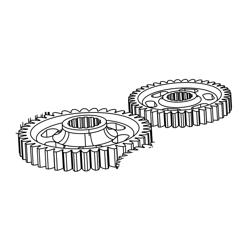 TQ0047 - Ratio Gear Pair (3.235:1)