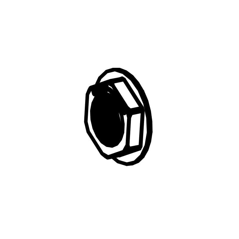 WN0003 - Wheel Nut Ctr-Lock Red LH